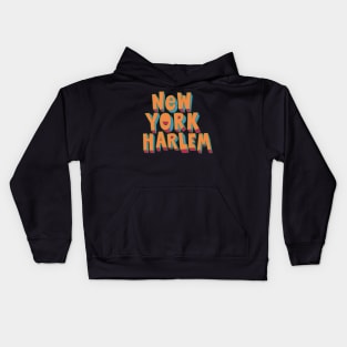 Vibrant Harlem Vibes: Dive into the Hip, Colorful Design of NYC's Iconic Neighborhood Kids Hoodie